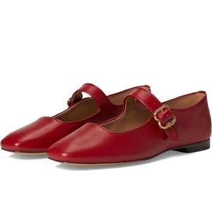 NEW SAM EDELMAN women michaela flat shoes in scarlet